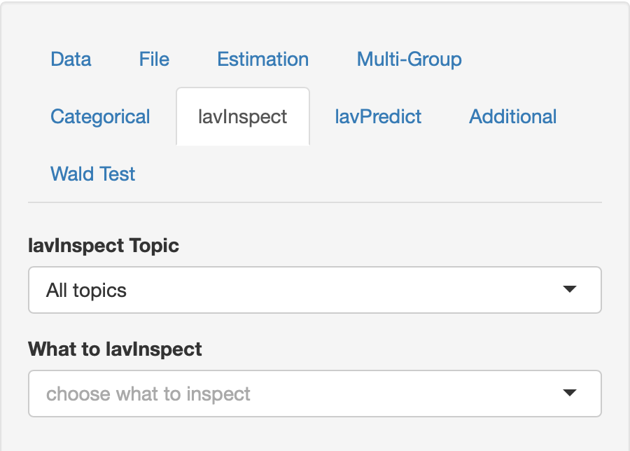 lavaanGUI lavInspect
