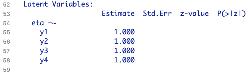 Latente Variables tau paralleles Messmodell